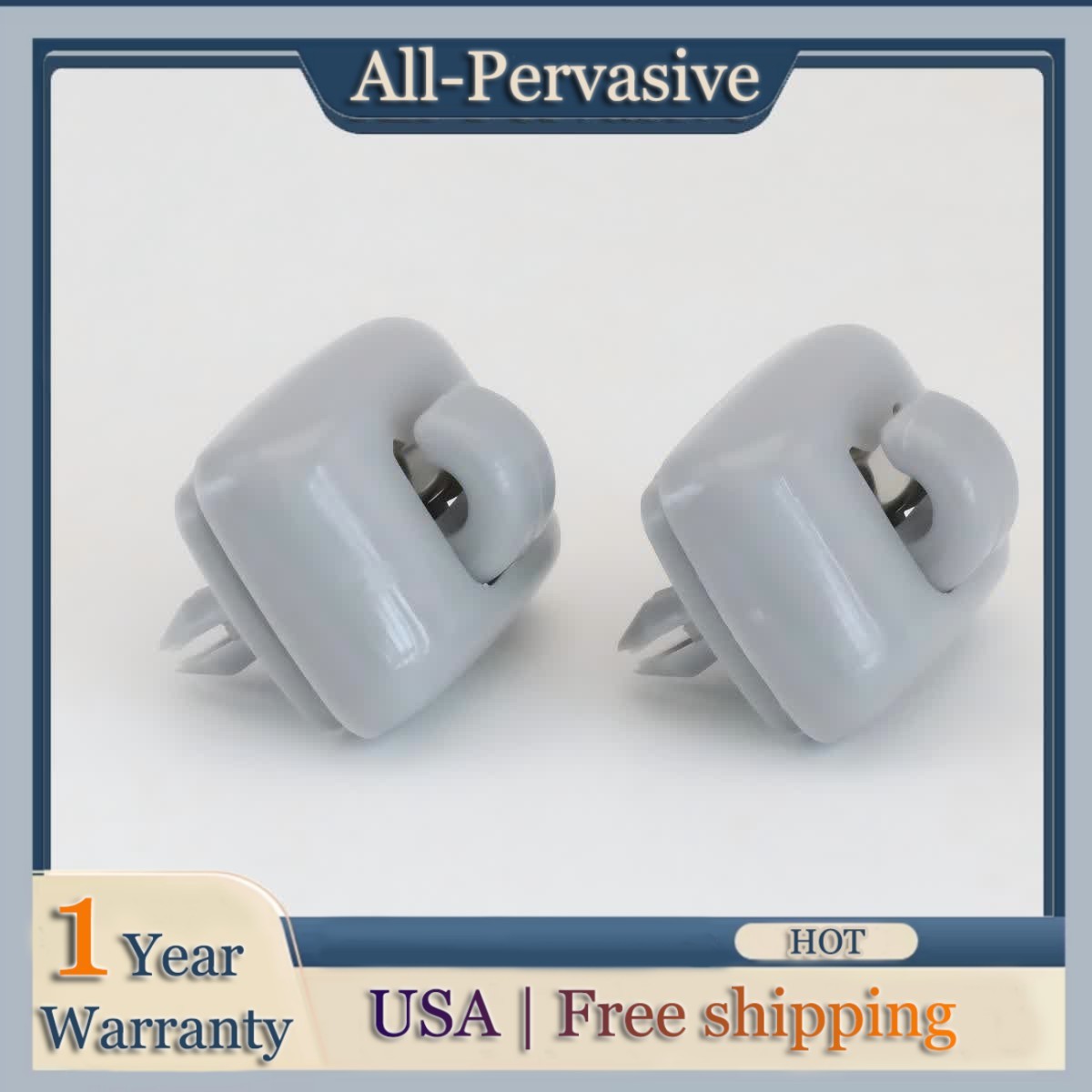 2Pcs Sun Visor Clips For Audi A4 A5 A7 Q3 Q5 B6 B7 B8 S4 S5 TT 8U0857562A Grey
