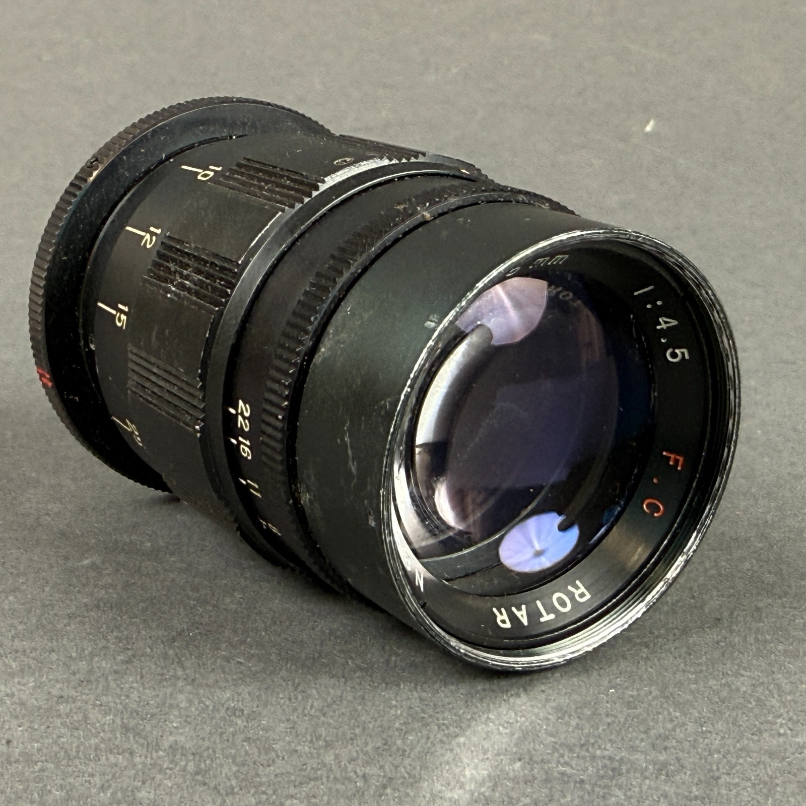 Vintage Rotar 135mm f/4.5 F.C Manual Focus Lens - EXAKTA Bayonet Mount Vintage Rotar 135mm f/4.5 F.C Manual Focus Lens - EXAKTA Bayonet Mount