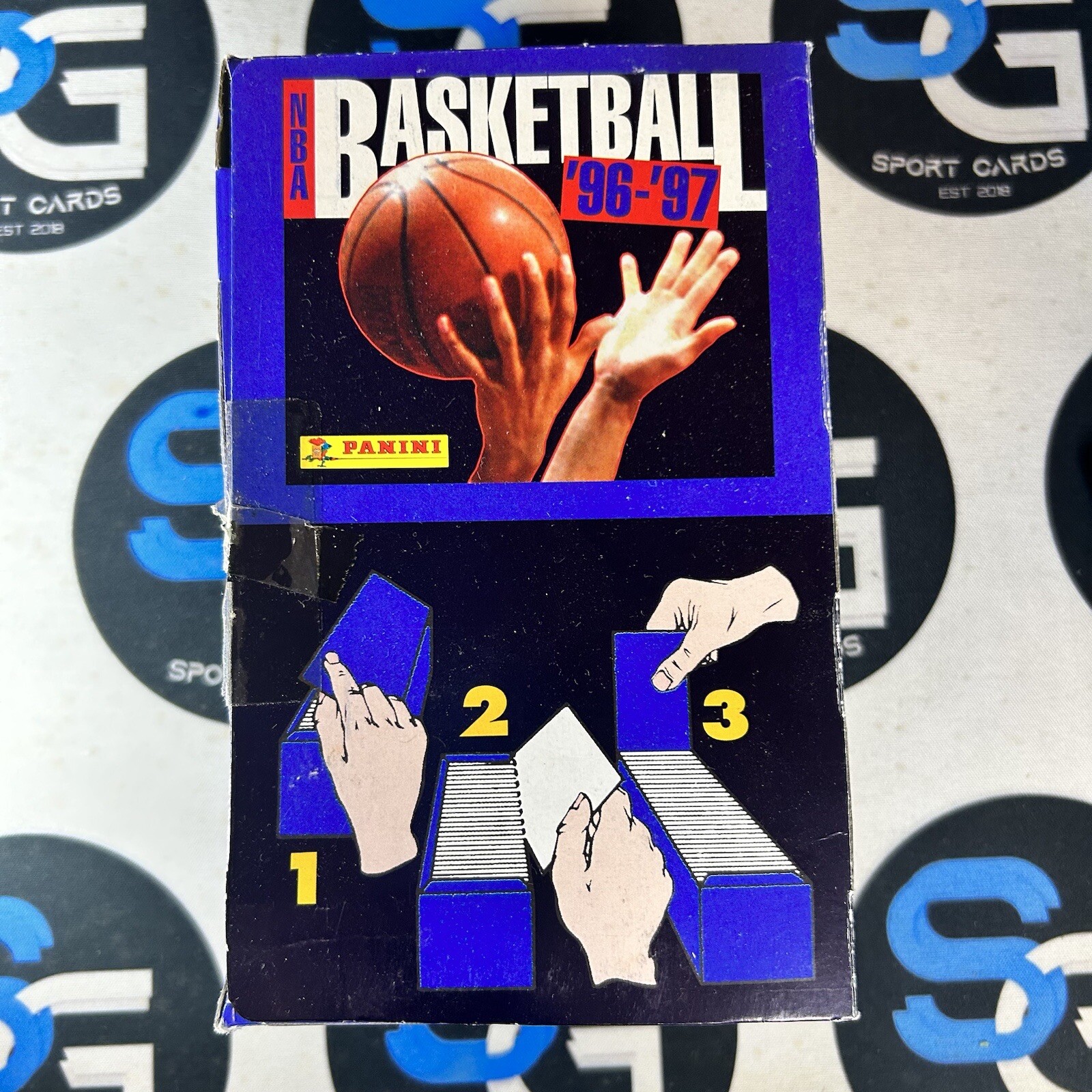 1996-97 Panini NBA Basketball Stickers Box (100 Packs)