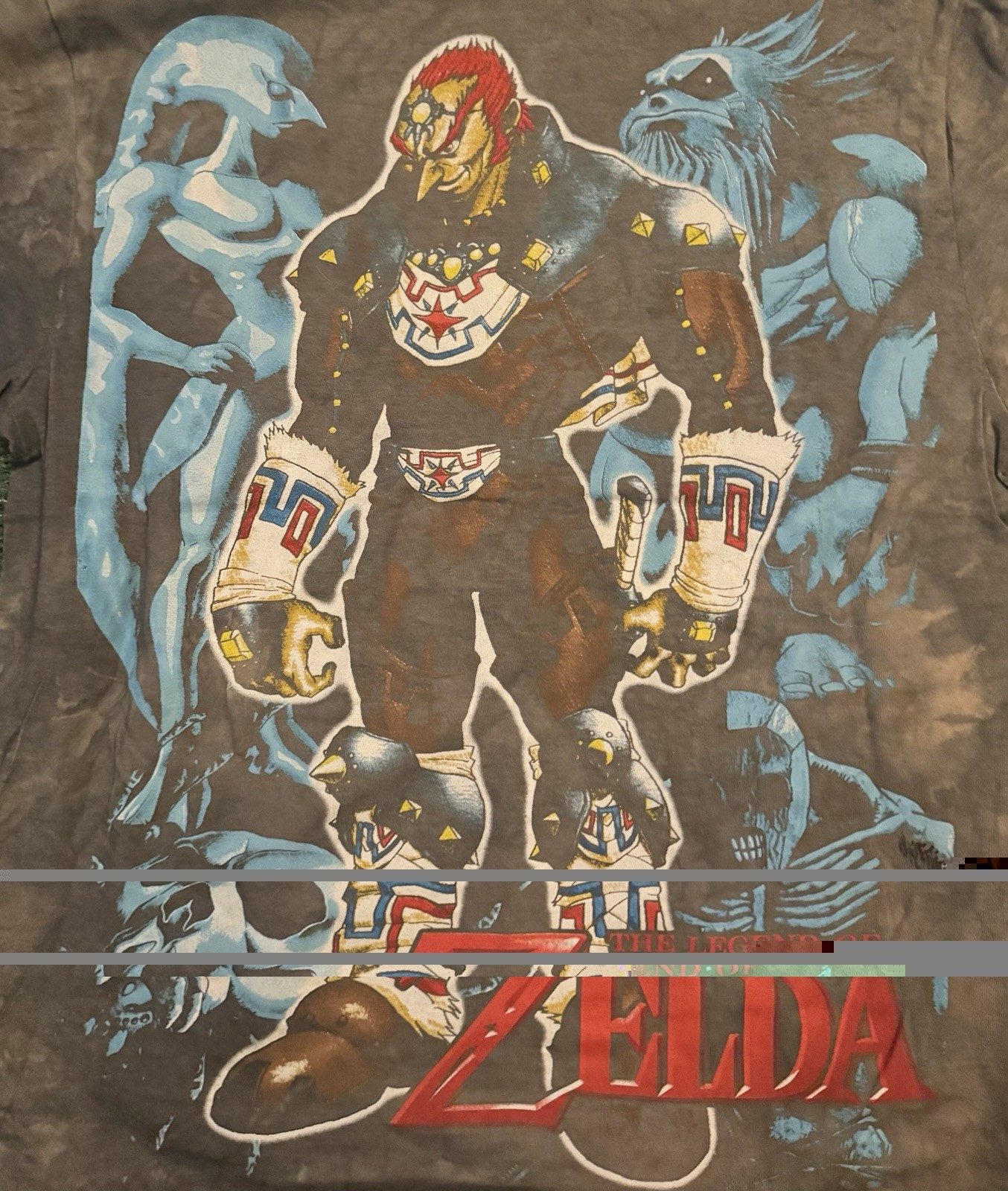 VTG The Legend Of Zelda Shirt VideoGame Promo Link Ganondorf Nintendo Sword RARE