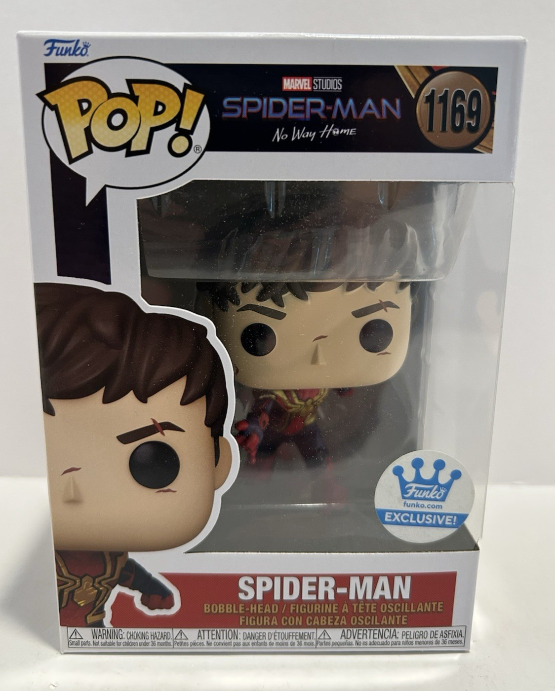 Funko Pop Marvel Spider-Man NWH Spider-Man #1169 Funko Web Ex. w/ Protector