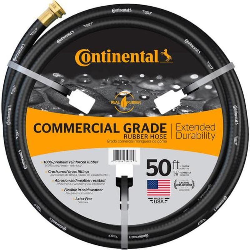 NEW Durable Commercial Grade Rubber Black Water Hose 5/8in Dia x 50ft NEW Durable Commercial Grade Rubber Black Water Hose 5/8in Dia x 50ft