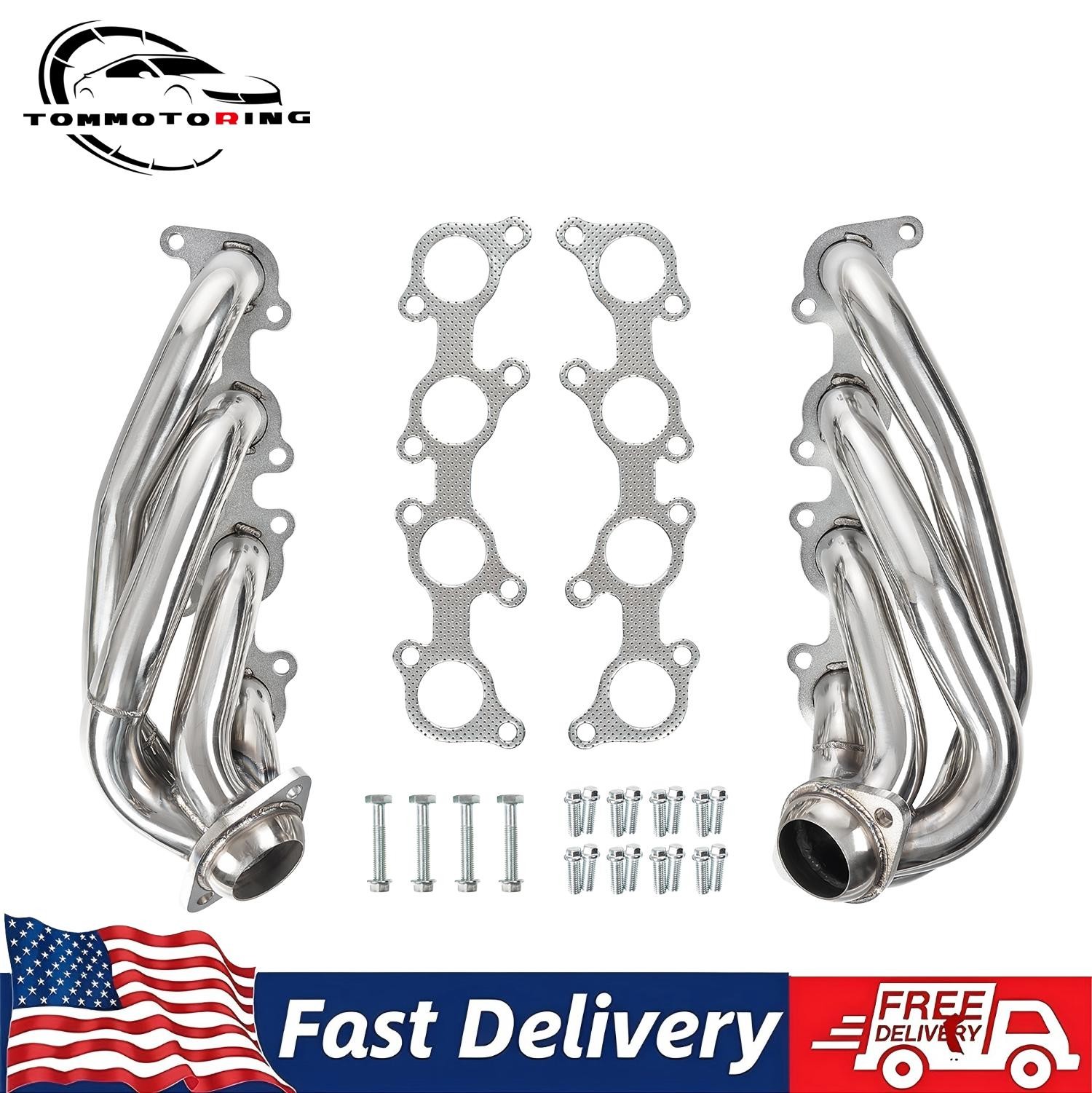 Shorty Headers for 11-14 Ford F150 5.0L Coyote V8 Stainless Exhaust Manifold US