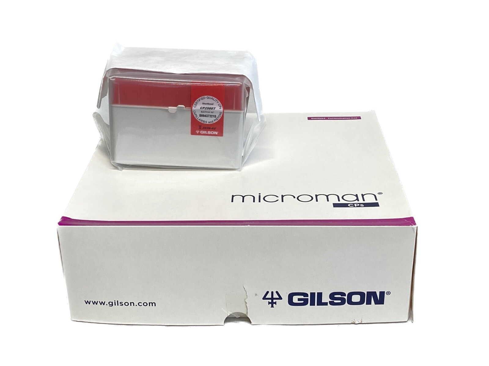 (546) GILSON 250uL Microman E Capillary Pistons 6x91 Tipacks Racked CP250ST (546) GILSON 250uL Microman E Capillary Pistons 6x91 Tipacks Racked CP250ST