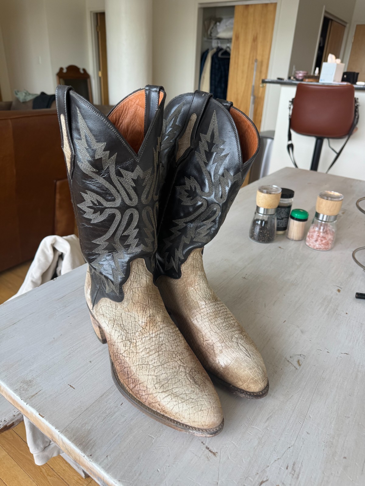 El Dorado Hippo Exotic Boots Size 11.5D El Dorado Hippo Exotic Boots Size 11.5D
