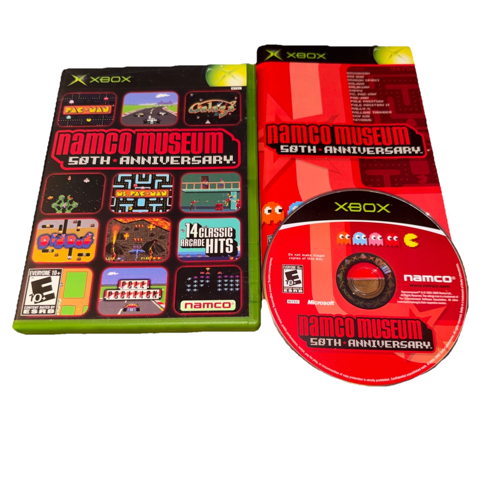 Namco Museum 50th Anniversary (Microsoft Xbox, 2005)  Complete Mint