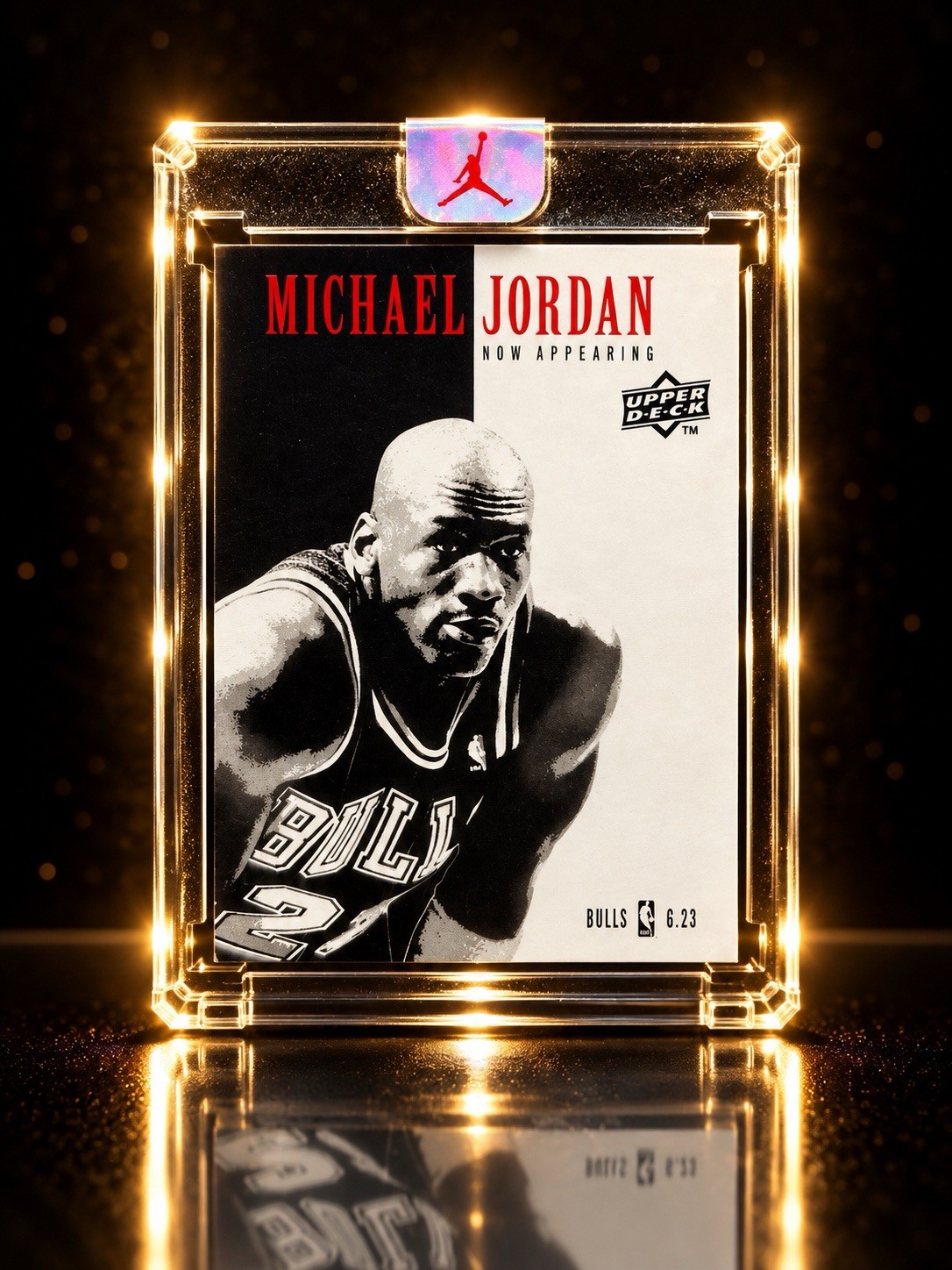 Upper Deck 2009-10 NBA Michael Jordan Now Appearing NA-6 Insert Chicago Bulls Upper Deck 2009-10 NBA Michael Jordan Now Appearing NA-6 Insert Chicago Bulls