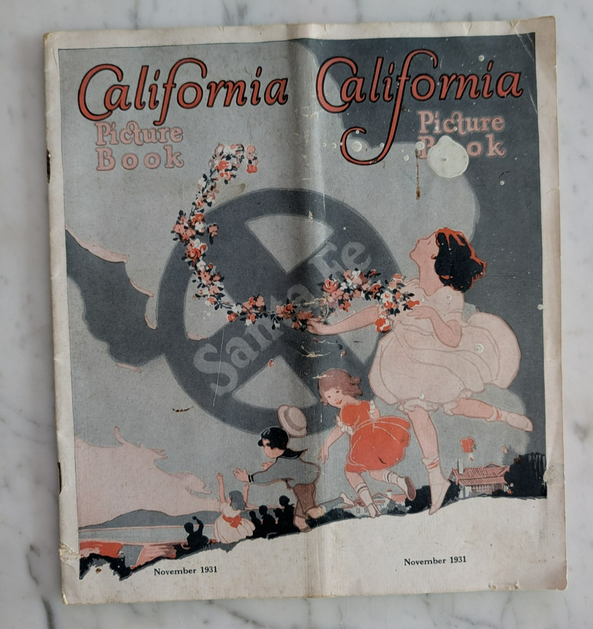 1931 Santa Fe Rail California Picture Book Photos Travel Map Yosemite Mission 1931 Santa Fe Rail California Picture Book Photos Travel Map Yosemite Mission
