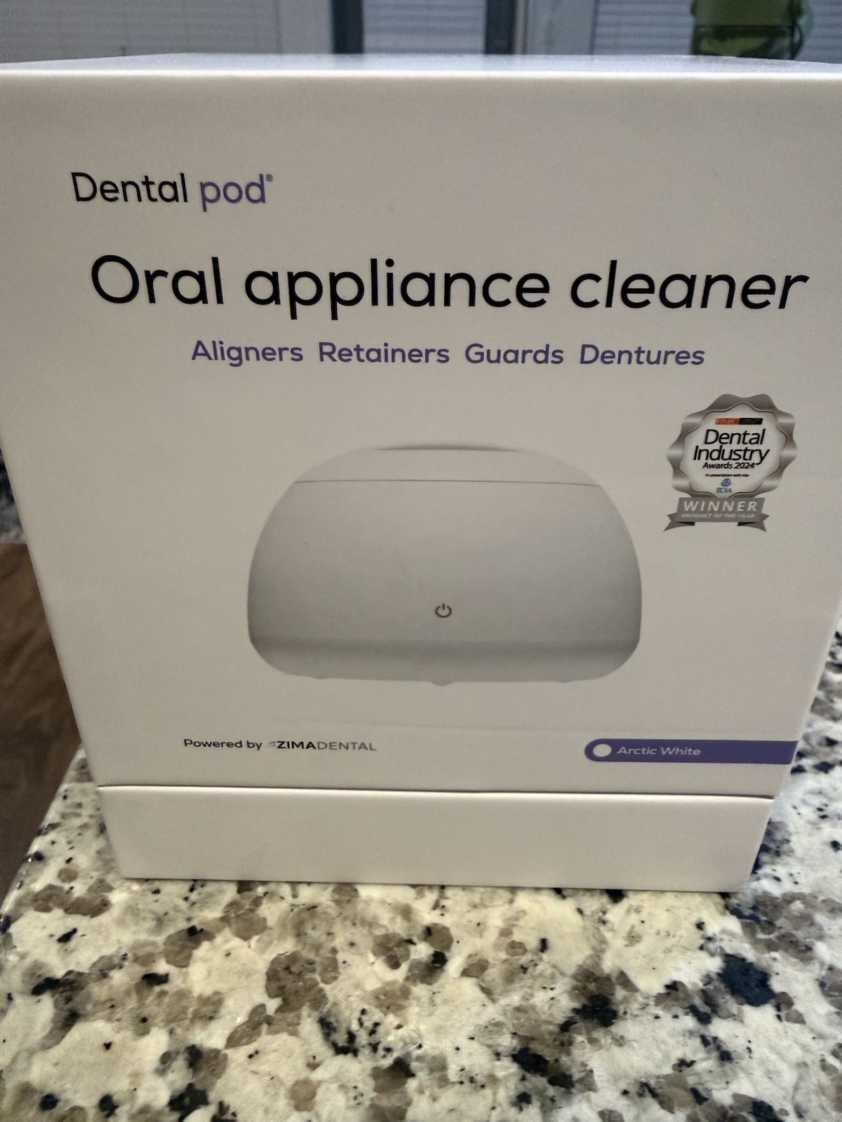 Zima Dental Pod Oral Appliance Cleaner In Arctic White - New In Sealed Box Zima Dental Pod Oral Appliance Cleaner In Arctic White - New In Sealed Box