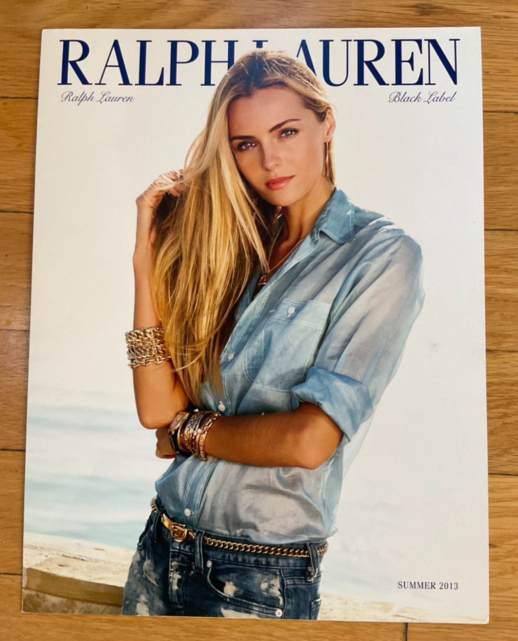 Vintage Ralph Lauren Black Label Trifold Catalog from Summer 2013