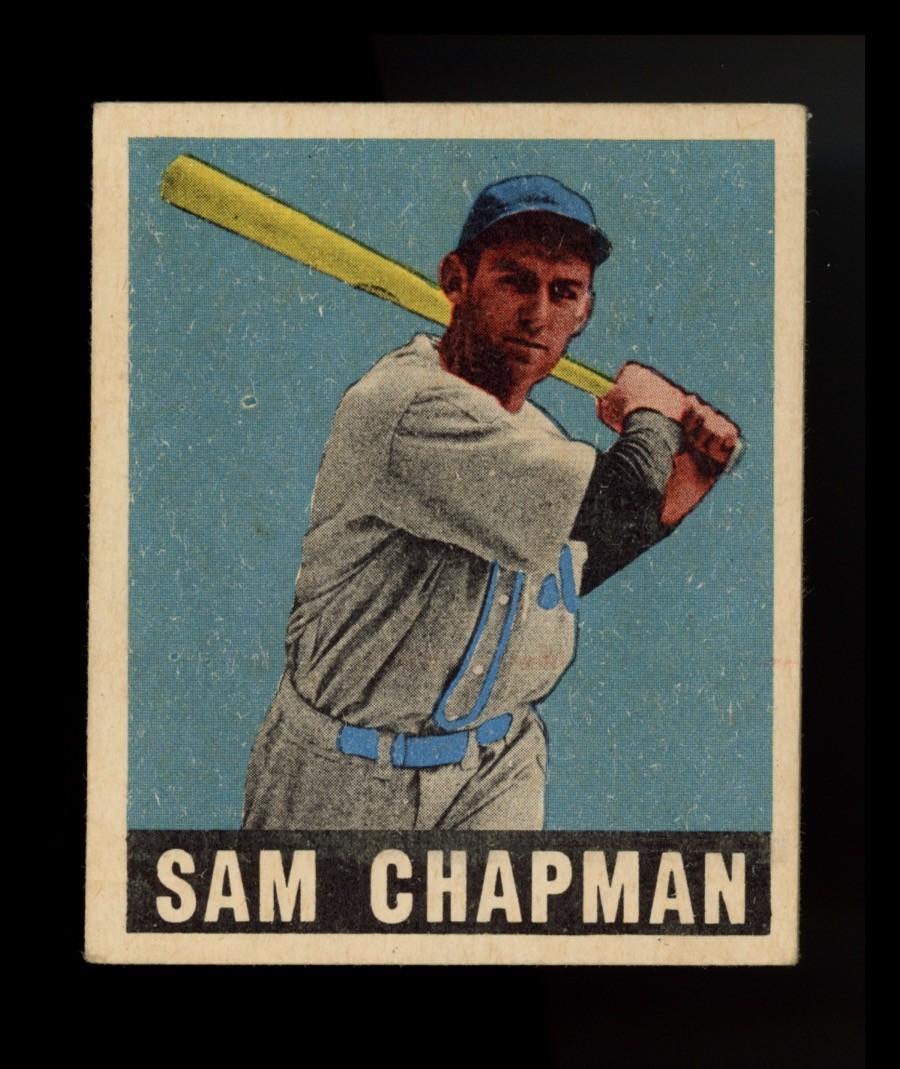 1948-49 Leaf #26 - Sam Chapman - Philadelphia Athletics - VG+ - EX 1948-49 Leaf #26 - Sam Chapman - Philadelphia Athletics - VG+ - EX