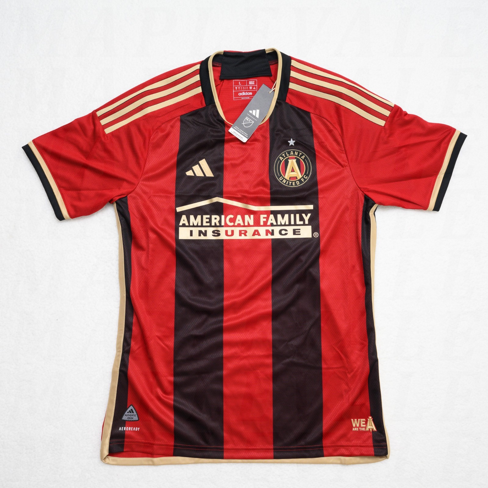 Adidas MLS Atlanta United Sz Large Authentic Soccer Jersey IC3001 Slim Fit NWT Adidas MLS Atlanta United Sz Large Authentic Soccer Jersey IC3001 Slim Fit NWT