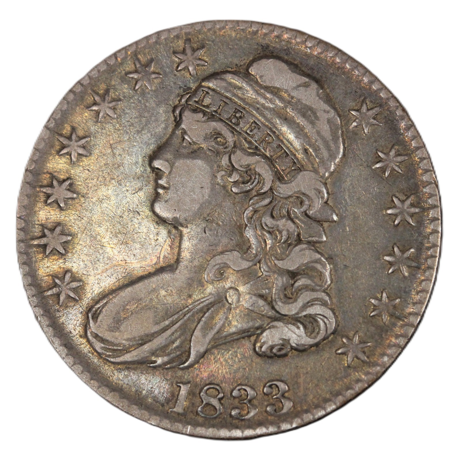 1833 50C Capped Bust Half Dollar- Choice Original / XF- SMH-2841 1833 50C Capped Bust Half Dollar- Choice Original / XF- SMH-2841