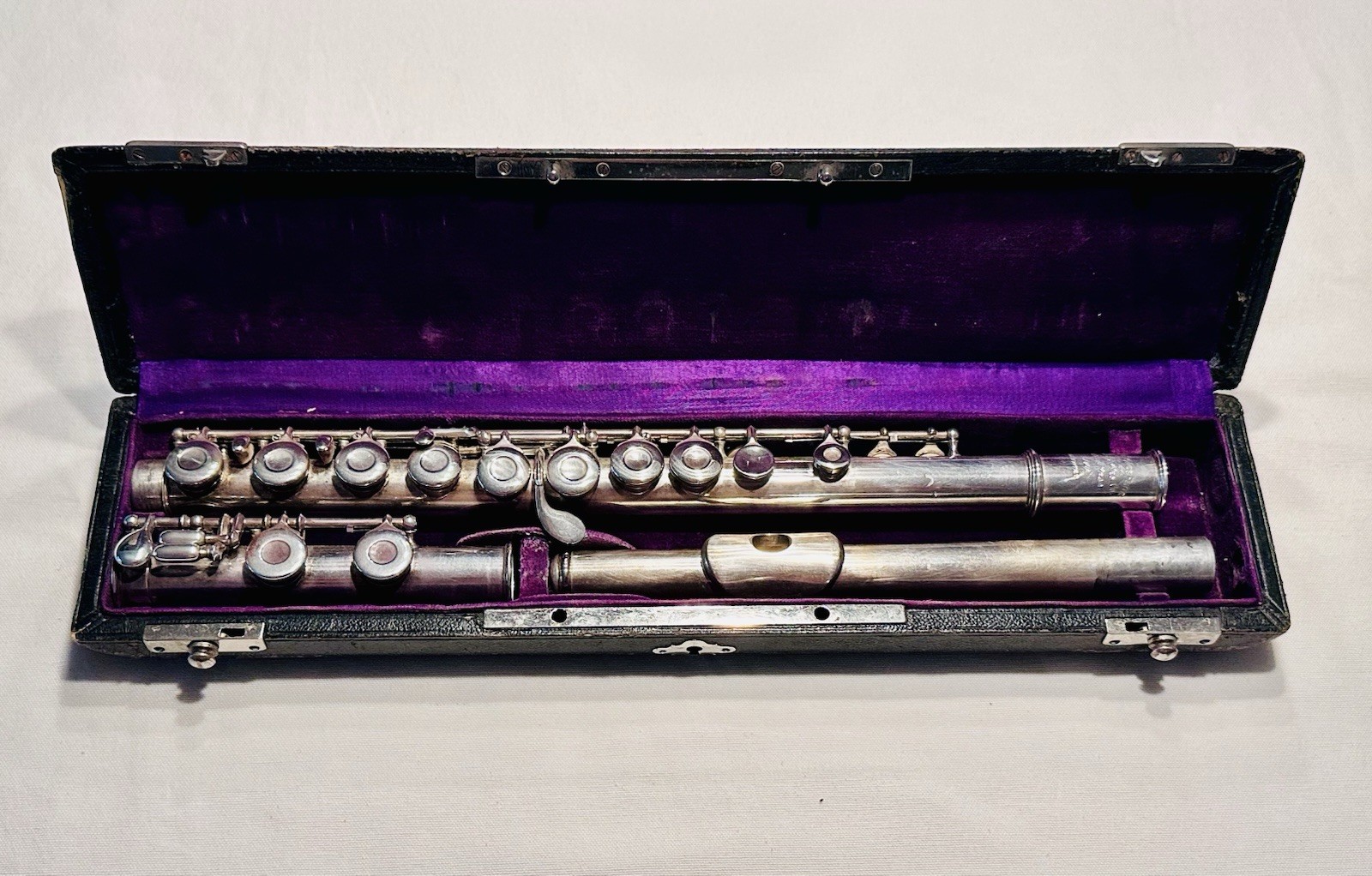 Vintage WM S Haynes Db Silver Flute LP G# C Foot Closed Hole #5174 Manuf. 1919