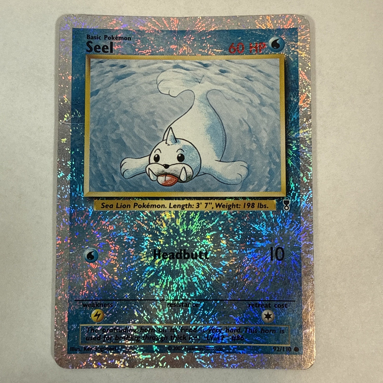 2002 Legendary Collection Seel #92/110 Reverse Holo 2002 Legendary Collection Seel #92/110 Reverse Holo