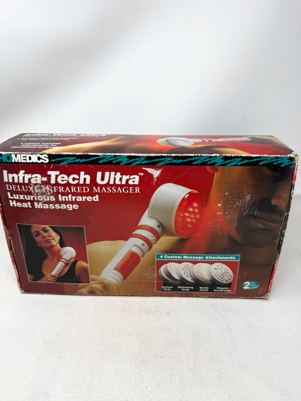 Vintage 1993 Homedics Infra-Tech Ultra QB-60 Deluxe Infrared Massager Box NOS