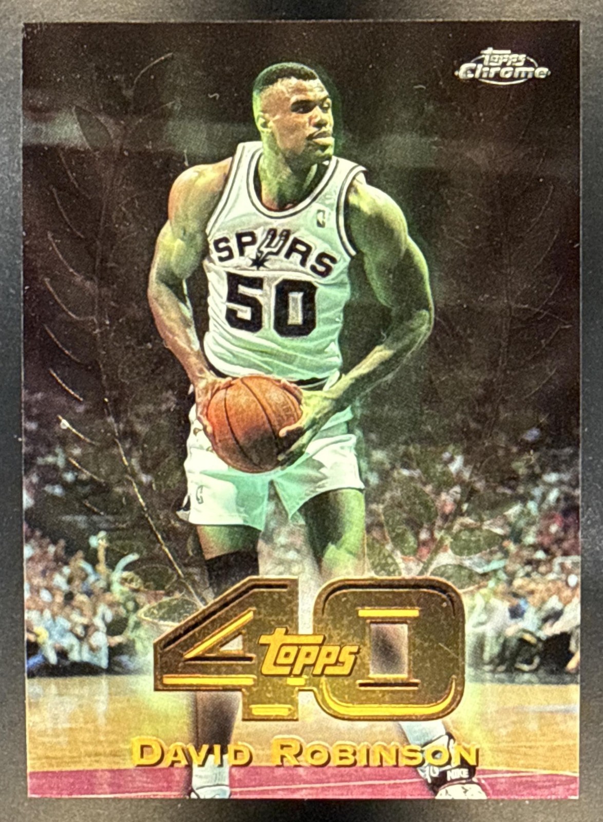 1997-98 Topps Chrome David Robinson #T40-23 40 San Antonio Spurs Insert Admiral 1997-98 Topps Chrome David Robinson #T40-23 40 San Antonio Spurs Insert Admiral