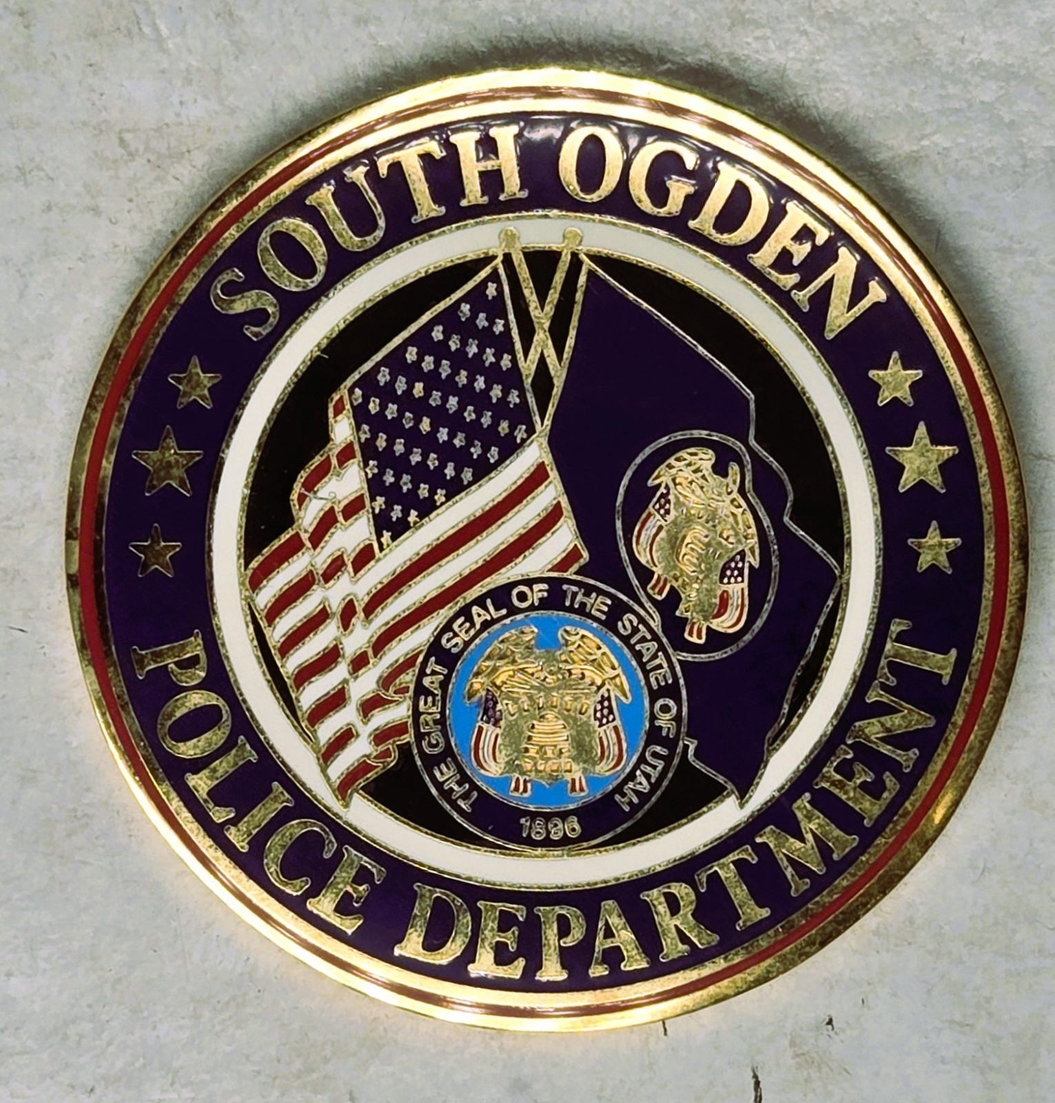 UTAH - South Ogden City - POLICE DEPARTMENT - Challenge Coin UTAH - South Ogden City - POLICE DEPARTMENT - Challenge Coin
