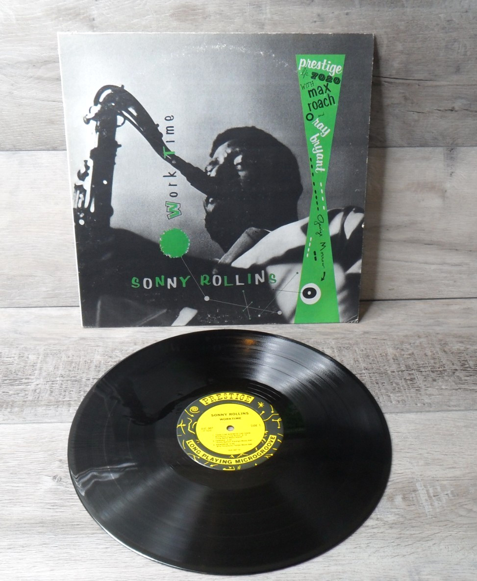 Sonny Rollins Work Time LP Prestige 1982 Reissue OJC-007 Max Roach Vinyl EX