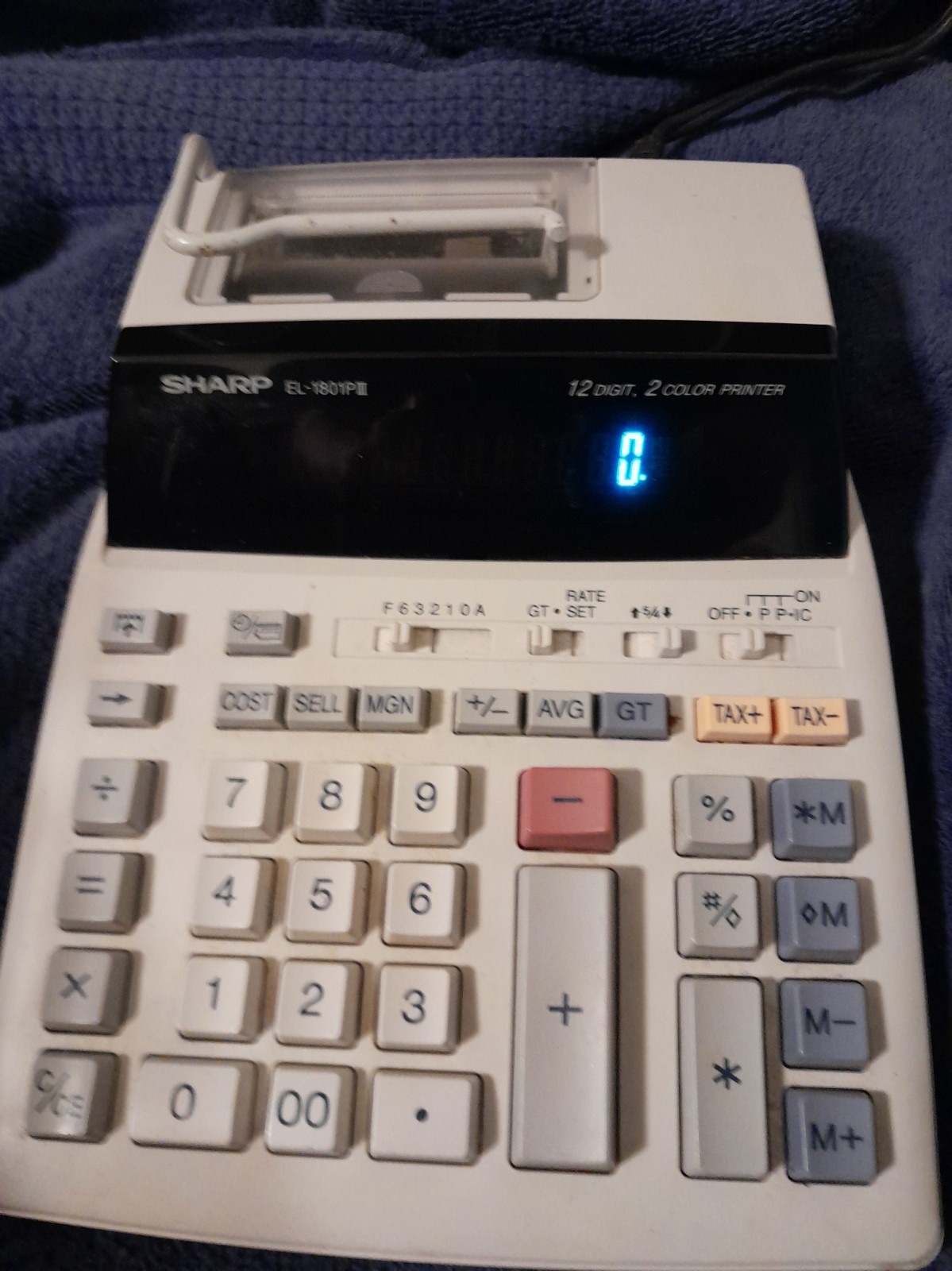 Sharp EL1997Piii Two Color 12 Digit Tested Sharp EL1997Piii Two Color 12 Digit Tested