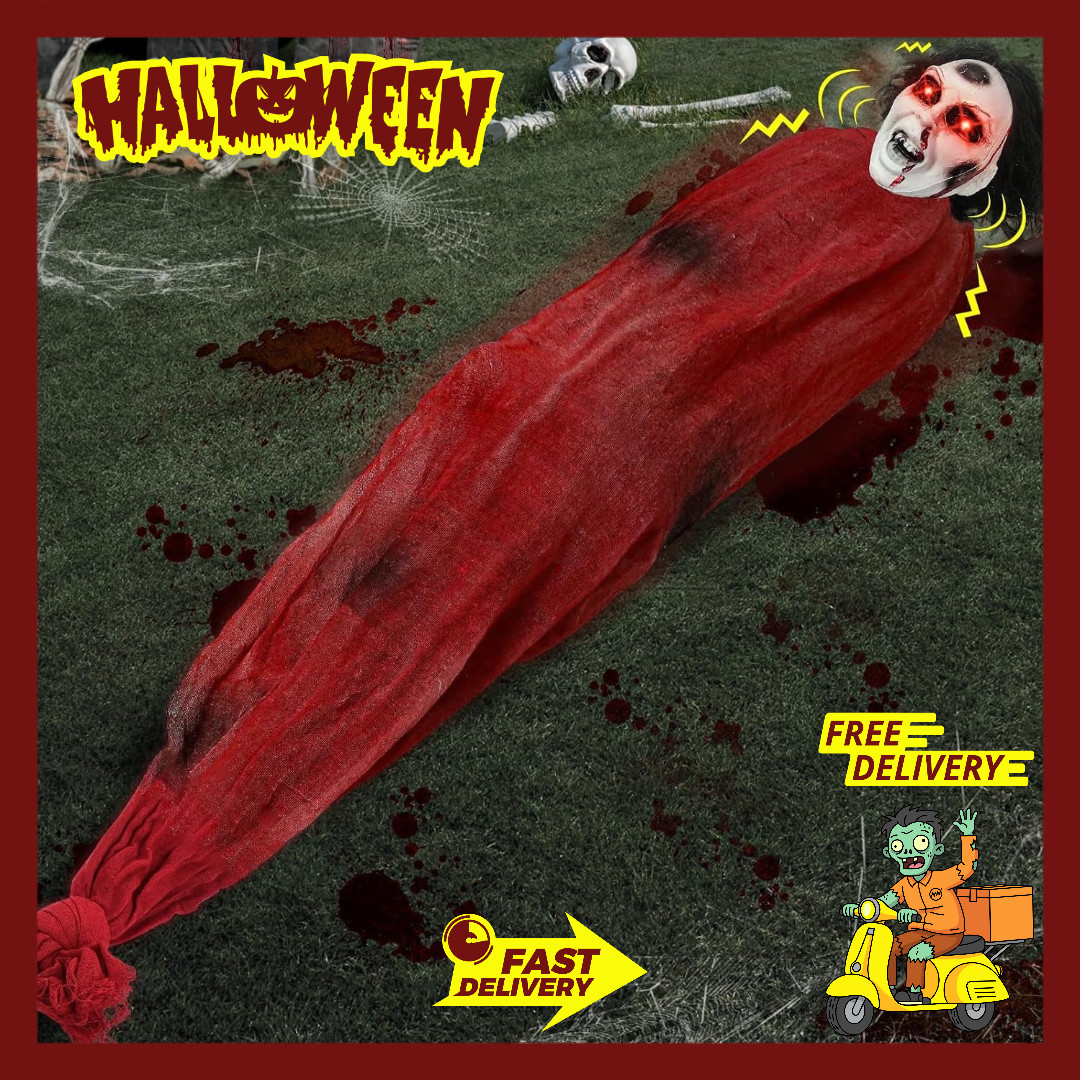 Halloween Decorations Outdoor, 5.2 Ft Animatronics Dead Victim Halloween Decorations Outdoor, 5.2 Ft Animatronics Dead Victim