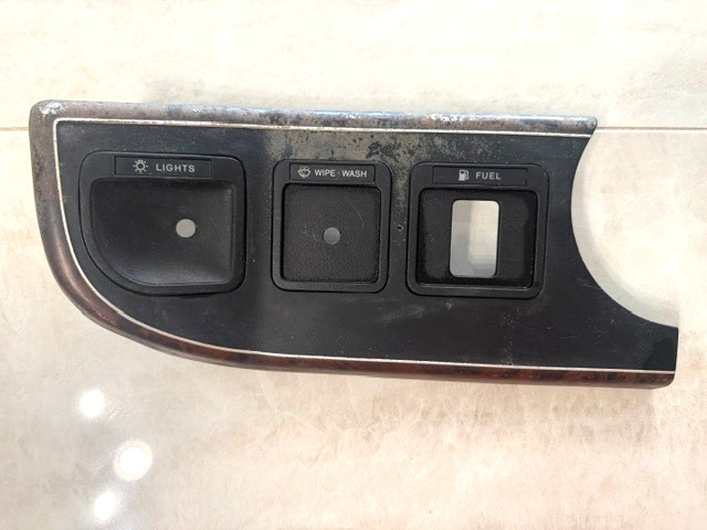 87-91 Ford F150 F250 Bronco Dash Light Wiper Fuel Bezel Wood Trim XLT
