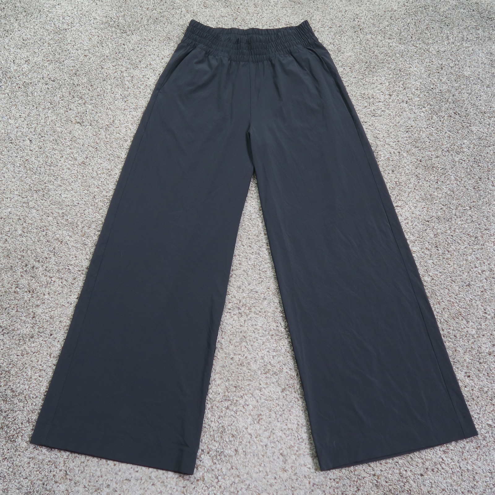 Vuori Pants Womens Medium Black Villa Wide Leg Lightweight Stretch VW4047 27x30