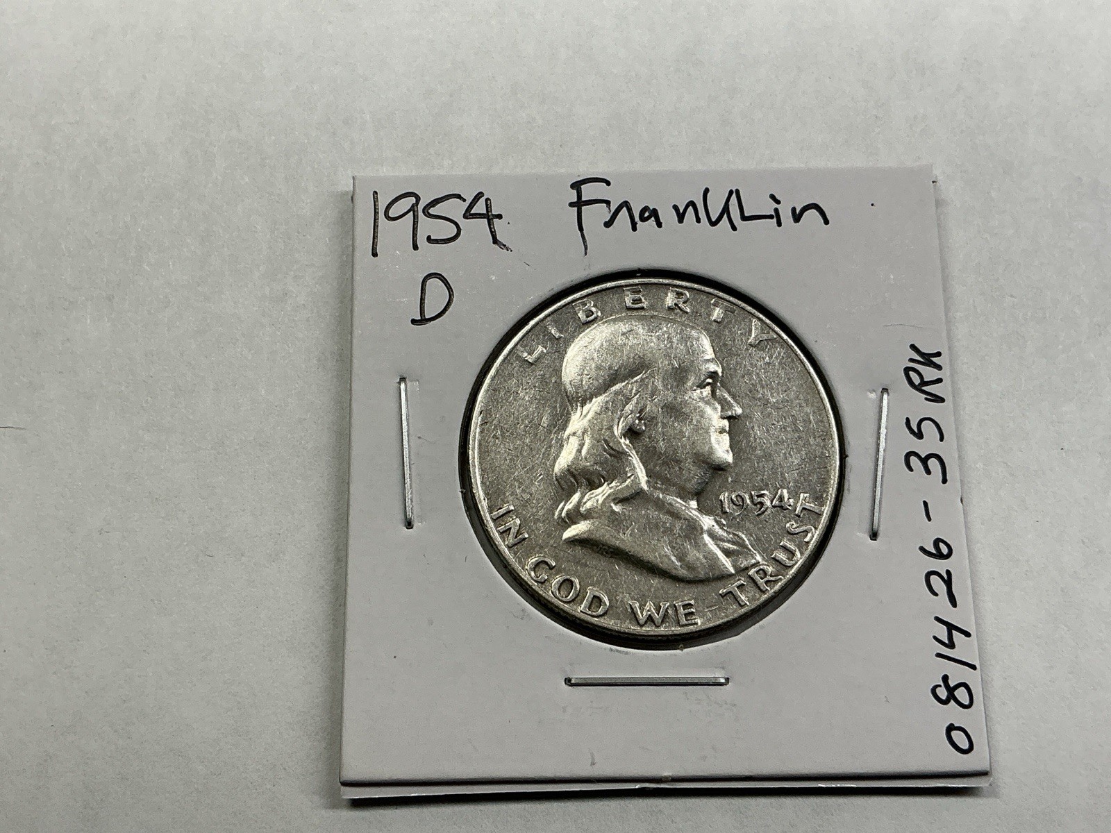 1954 D Franklin Silver Half-Dollar Fine Condition 081426 35rk