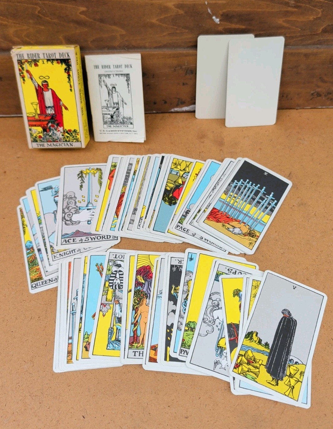 Vintage 1971 The Rider Tarot Deck The Magician Rider Waite Smith 78 Card Deck Vintage 1971 The Rider Tarot Deck The Magician Rider Waite Smith 78 Card Deck