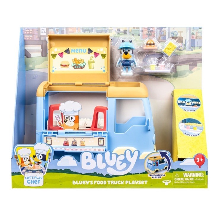 BLUEY Let’s Play Chef Bluey\'s Food Truck Transforming Playset With Accessories  BLUEY Let’s Play Chef Bluey\'s Food Truck Transforming Playset With Accessories 
