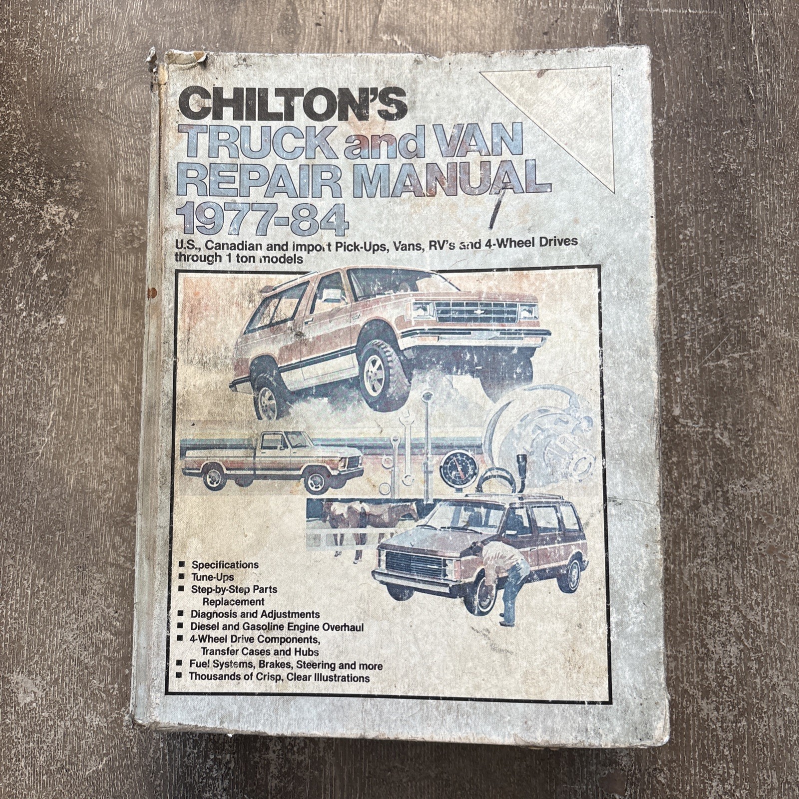 CHILTON\'S TRUCK and VAN REPAIR MANUAL 1977-84 Hardcover 4WD 1 Ton No. 7357 CHILTON\'S TRUCK and VAN REPAIR MANUAL 1977-84 Hardcover 4WD 1 Ton No. 7357