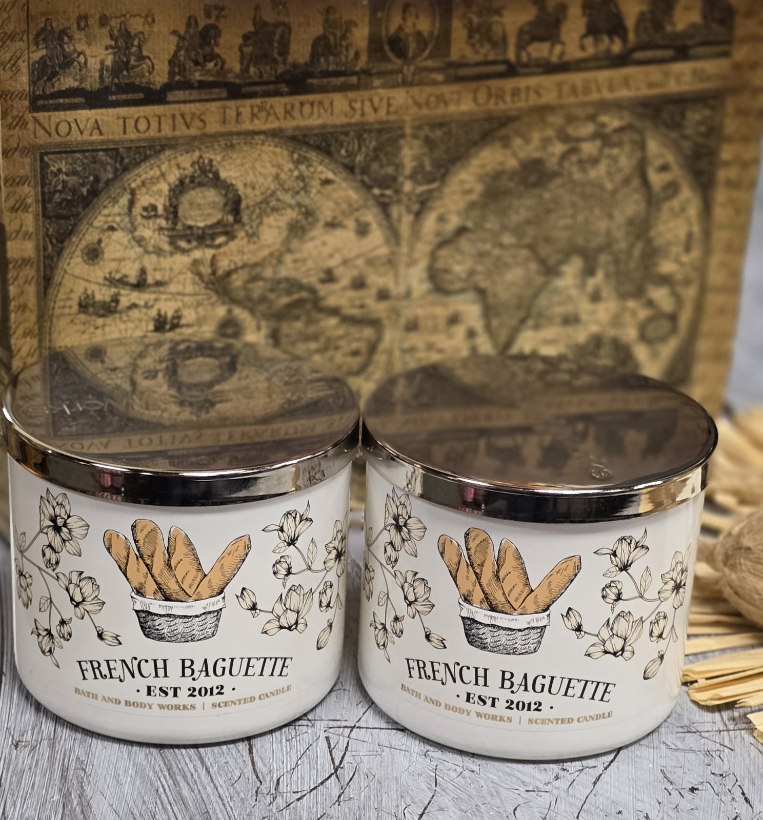 2 Bath & Body Works FRENCH BAGUETTE 3 Wick Candle 14.5oz Fresh Baked Bread 2 Bath & Body Works FRENCH BAGUETTE 3 Wick Candle 14.5oz Fresh Baked Bread