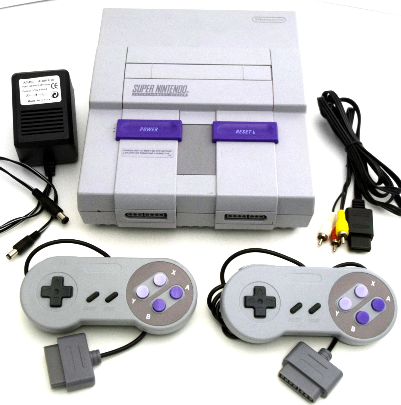 Original Super Nintendo Entertainment System Console SNES Video Game Bundle Original Super Nintendo Entertainment System Console SNES Video Game Bundle