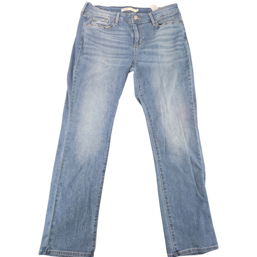 Levi Strauss Signature Denim Blue Jeans Denim Pants Women Size 14M Straight Leg