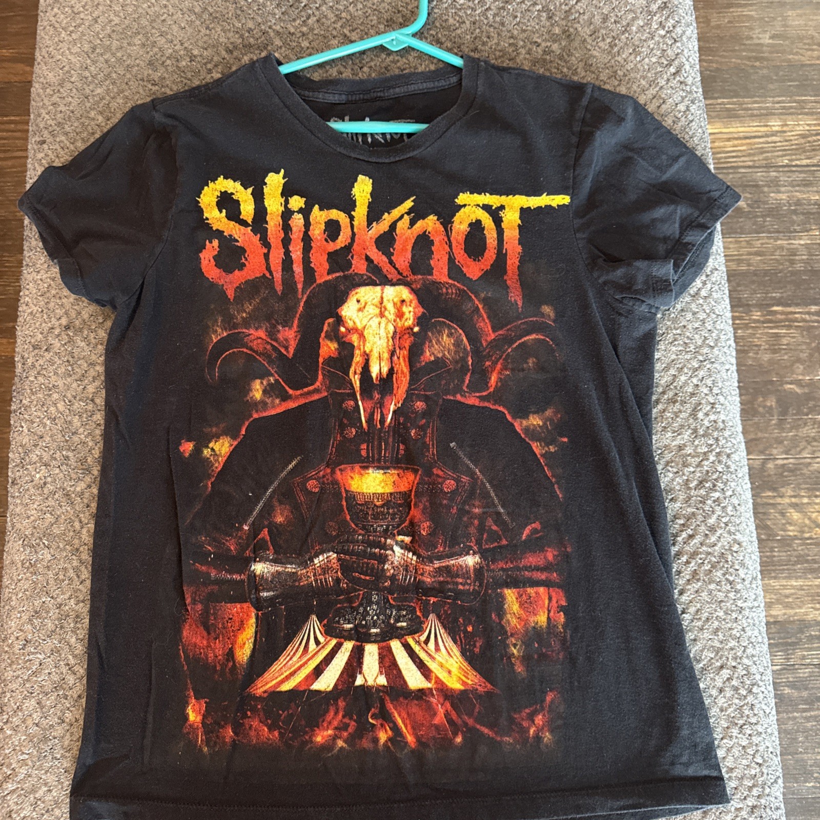 2018 Slipknot Goat Lord Circus T-Shirt Womens Size M Short Sleeve Band Tee Black 2018 Slipknot Goat Lord Circus T-Shirt Womens Size M Short Sleeve Band Tee Black