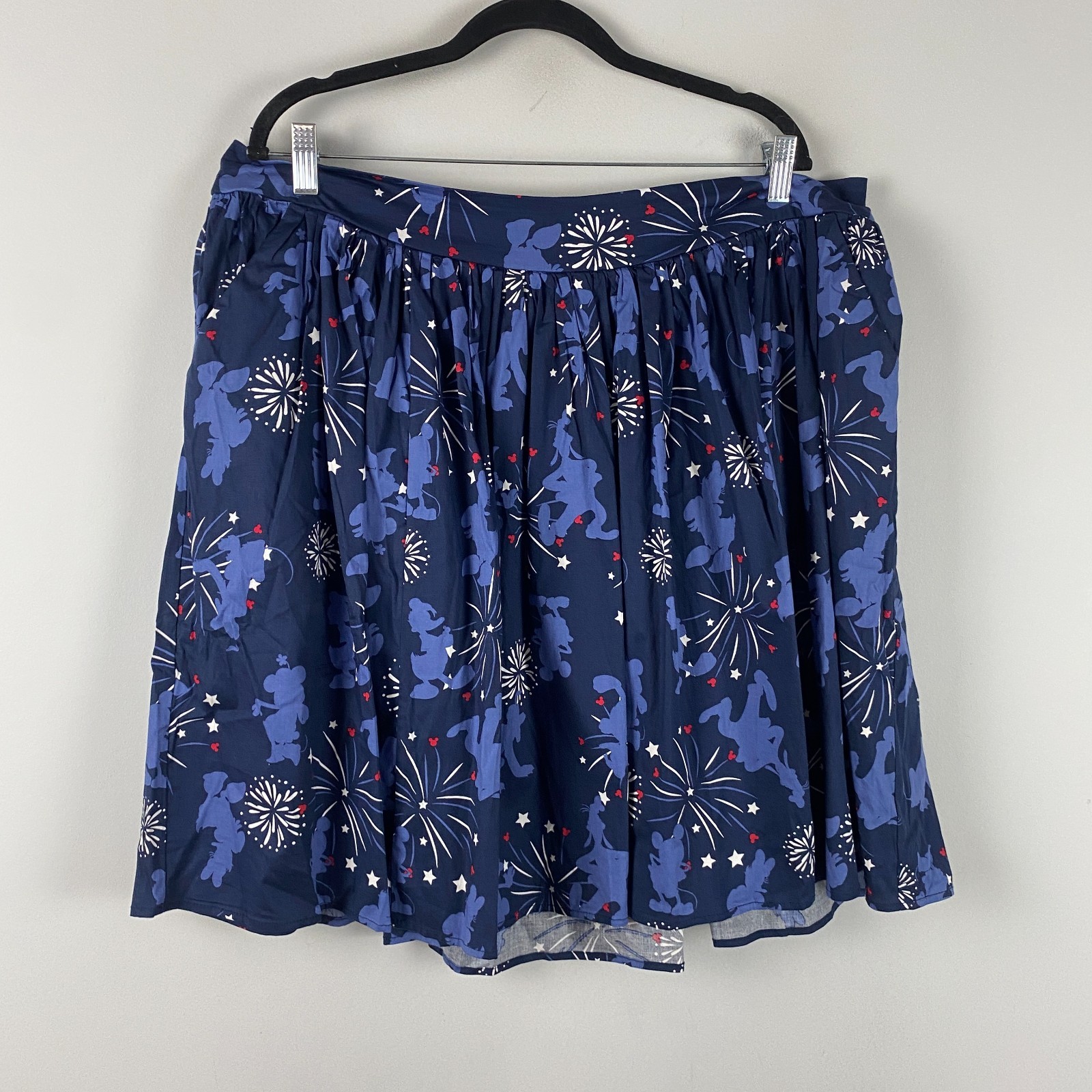 Torrid Disney Americana Mickey and Friends Poplin Mini Skater Skirt Sz 2X