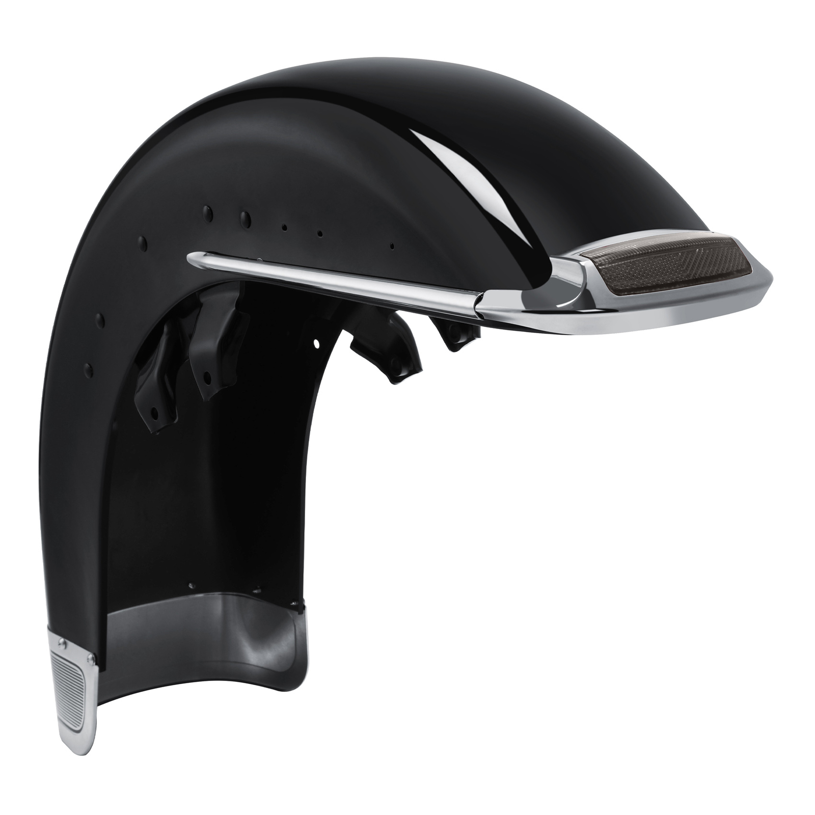 Vivid Black Front Fender Assembly Fit For Harley Electra Glide Road King 1989-13