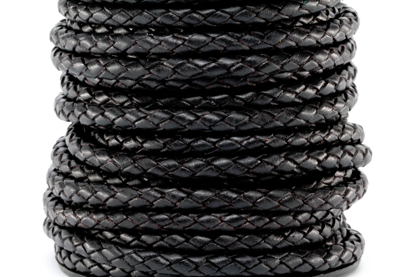 Premium Genuine Round Bolo Braided Leather Cord Rope String Lace 5MM 3/16 Premium Genuine Round Bolo Braided Leather Cord Rope String Lace 5MM 3/16