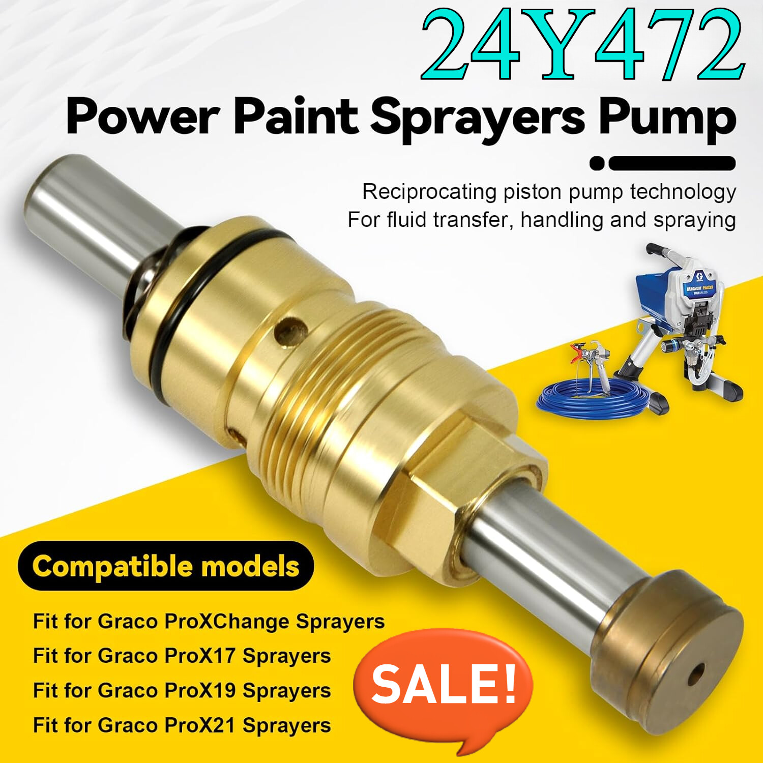 for Graco 24Y472 ProXChange Pump, Magnum ProX17 & Magnum ProX19