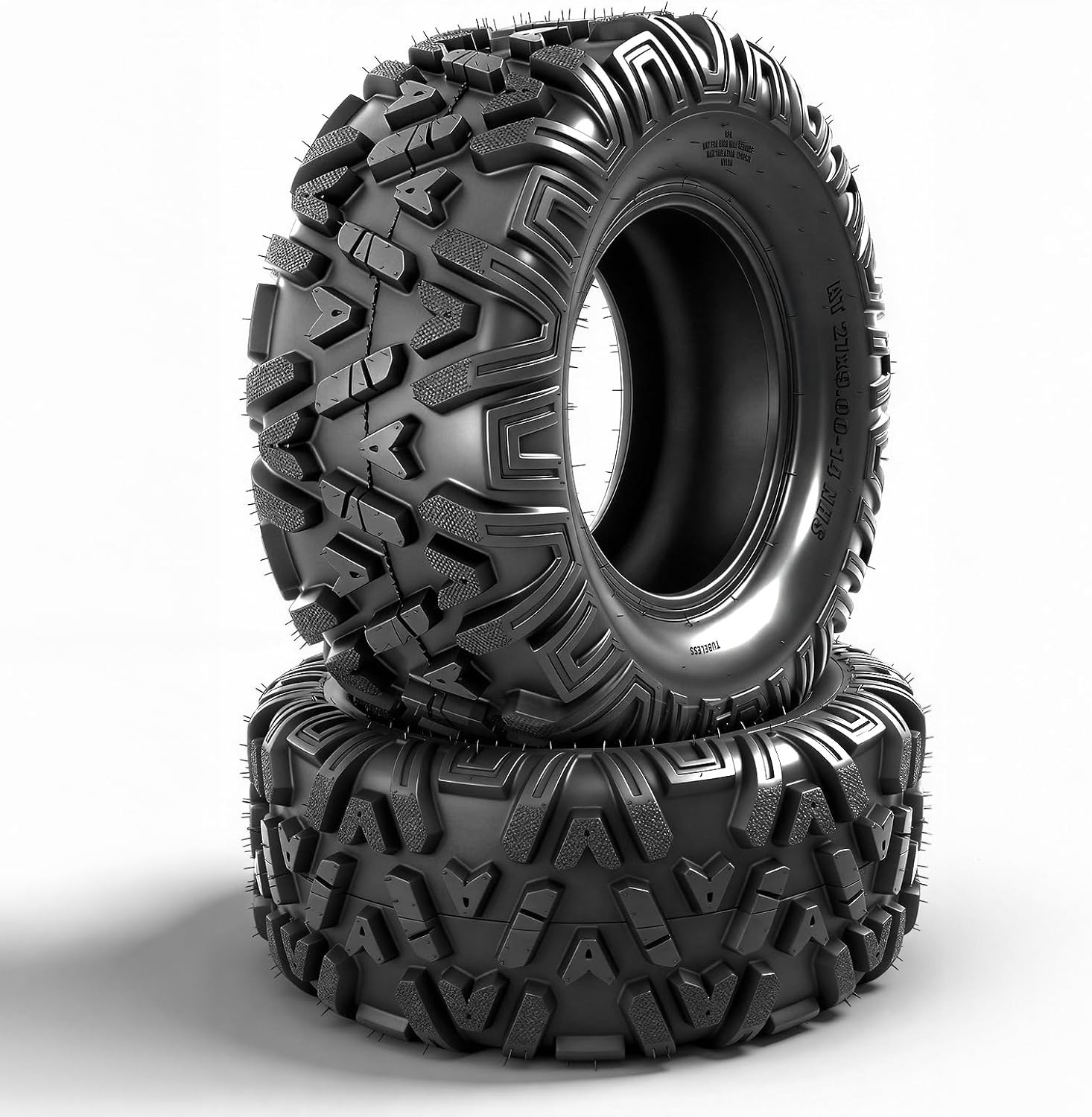 2 Set 27x9.00-14 ATV Tires 6Ply 27x9-14 UTV Tires 27x9x14 All Terrain Tyres 