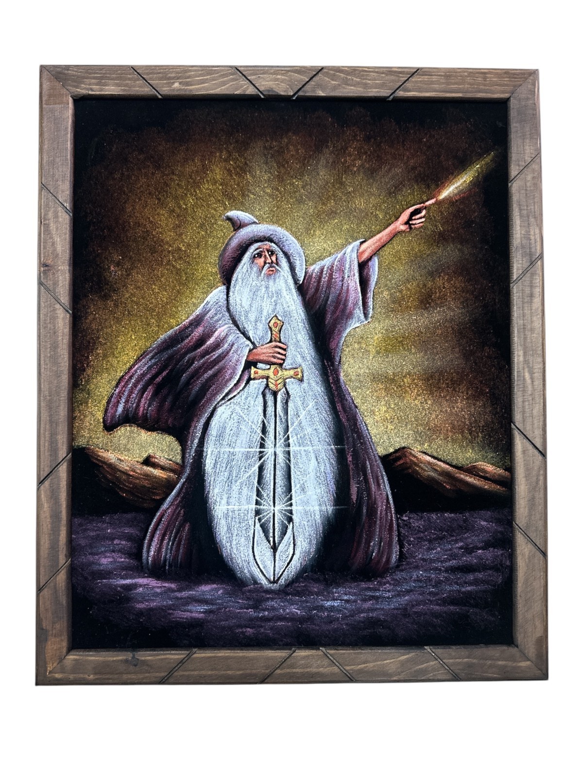 WIZARD VELVET PAINTING, 18\