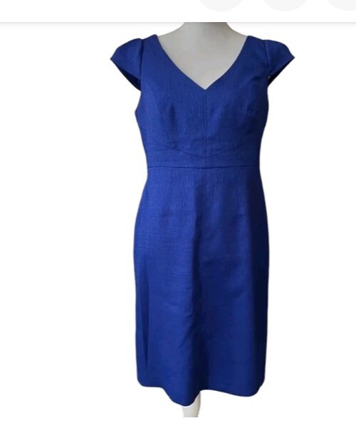Adrienna Papell Sheath Dress Women’s Size 4P Royal Blue Adrienna Papell Sheath Dress Women’s Size 4P Royal Blue