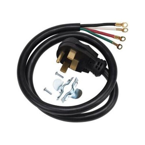 Certified Appliance Accessories 4 Ft. 4-Prong Range Power Cord - 40 Amp