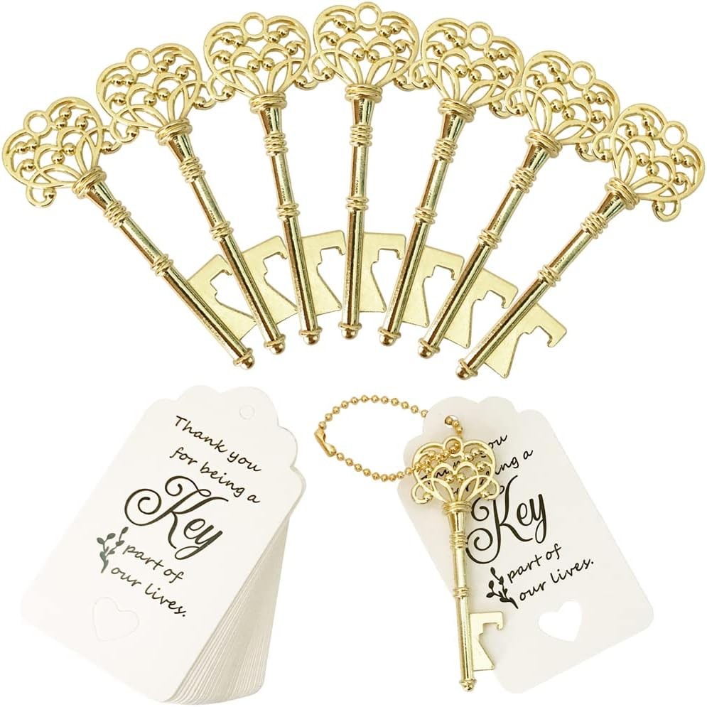60 PCS Key Bottle Openers,Vintage Skeleton Key Bottle Opener,Wedding Favors 60 PCS Key Bottle Openers,Vintage Skeleton Key Bottle Opener,Wedding Favors