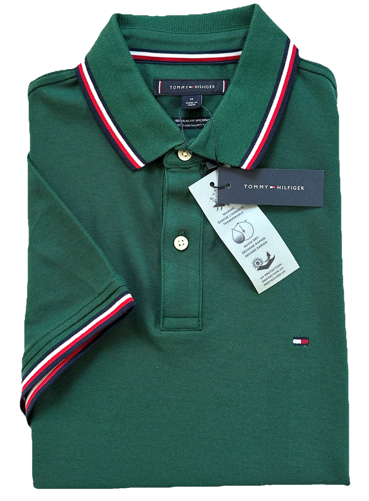 Tommy Hilfiger Men\'s Regular Fit Wicking Short Sleeve Polo Tommy Hilfiger Men\'s Regular Fit Wicking Short Sleeve Polo