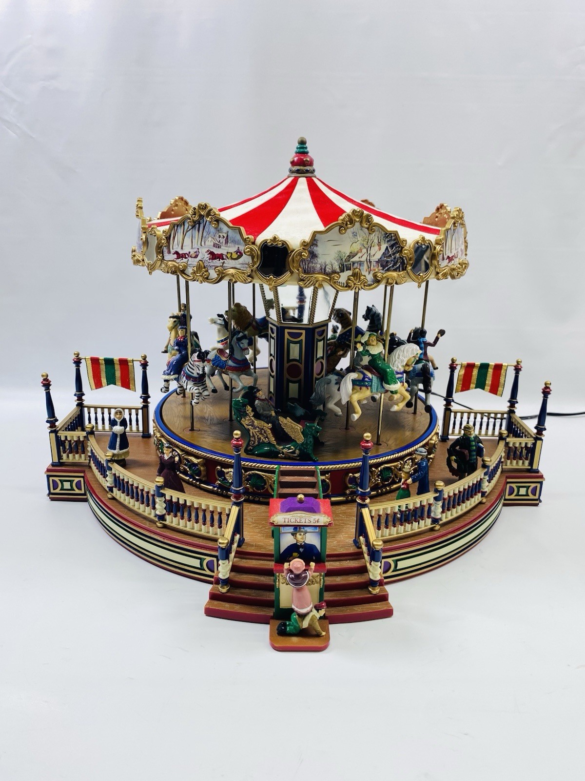 Mr Christmas Holiday Around the Carousel Musical Original Box VIDEO & READ NOTE Mr Christmas Holiday Around the Carousel Musical Original Box VIDEO & READ NOTE