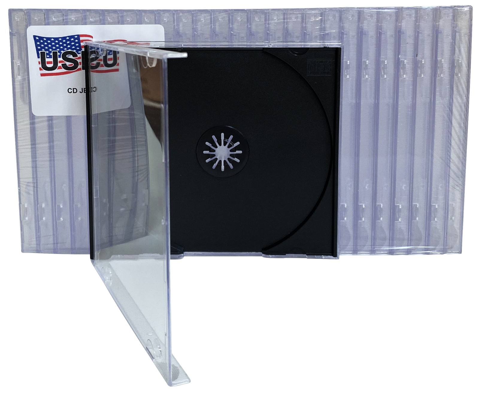 USDISC CD Jewel Cases Standard 10.4mm, Single 1 Disc (Black) Lot USDISC CD Jewel Cases Standard 10.4mm, Single 1 Disc (Black) Lot