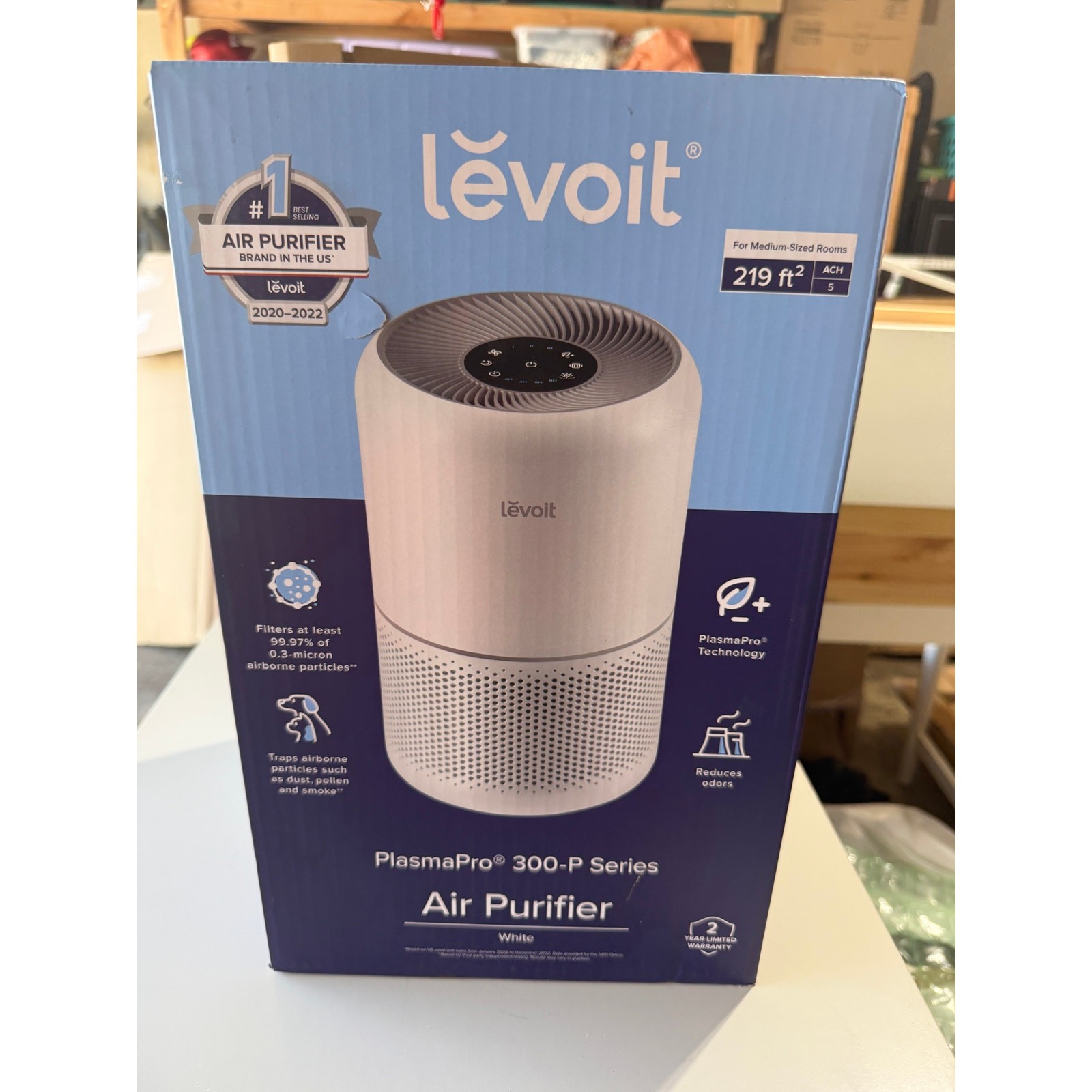 LEVOIT PlasmaPro 300-P Air Purifier LAP-C302-WUSR White NEW Open Box