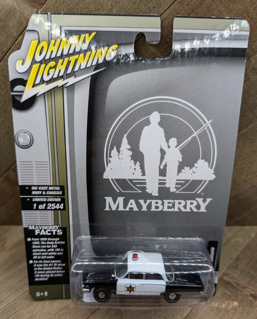 Johnny Lightning Mayberry Squad Car, 1961 Ford Galaxie, Andy Griffith LE 1/2544 Johnny Lightning Mayberry Squad Car, 1961 Ford Galaxie, Andy Griffith LE 1/2544