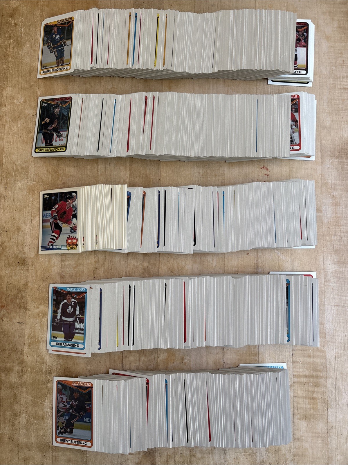 HUGE Lot Of (1217) 1990-91 Topps Hockey Cards - Rookie & Vet, Set Builder HUGE Lot Of (1217) 1990-91 Topps Hockey Cards - Rookie & Vet, Set Builder